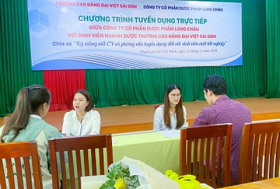 Chương trình Tuyển dụng trực tiếp giữa Công ty CP Dược phẩm FPT Long Châu với sinh viên ngành Dược Trường Cao đẳng Đại Việt Sài Gòn