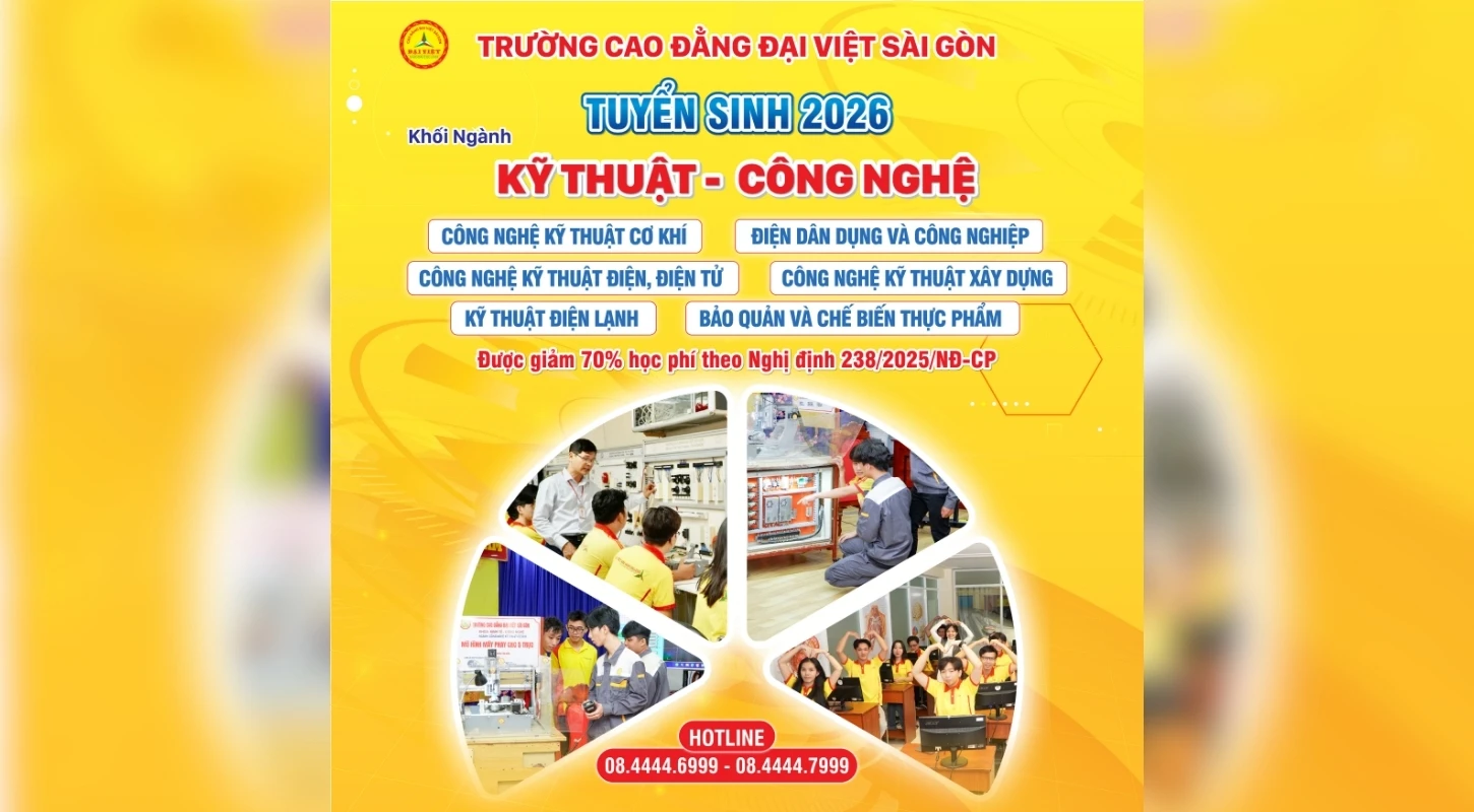 AI LÊN NGÔI, NGÀNH KỸ THUẬT - CÔNG NGHỆ TRỞ THÀNH LỰA CHỌN “VỮNG CHẮC” CHO TƯƠNG LAI NGHỀ NGHIỆP | Trường Cao Đẳng Đại Việt Sài Gòn