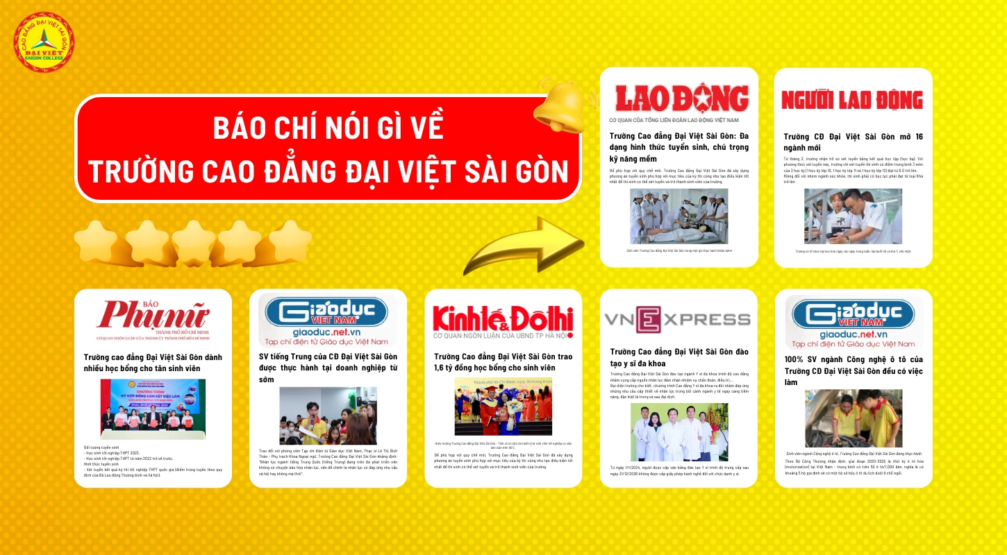 Báo Chí Nói Gì Về Trường Cao Đẳng Đại Việt Sài Gòn? | Trường Cao Đẳng Đại Việt Sài Gòn