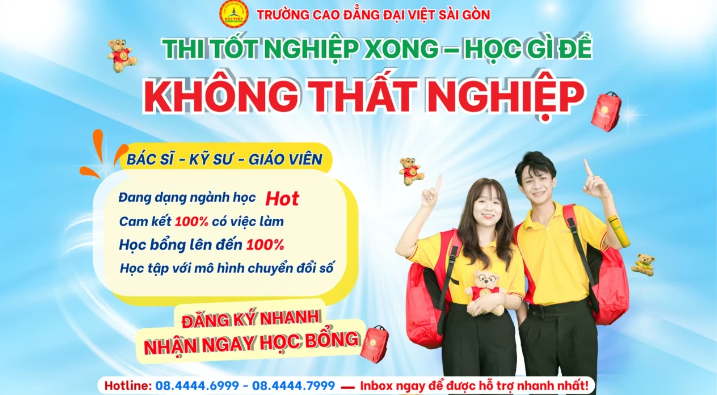 Tốt Nghiệp Xong – Học Gì Để Có Việc Làm Ngay? | Trường Cao Đẳng Đại Việt Sài Gòn
