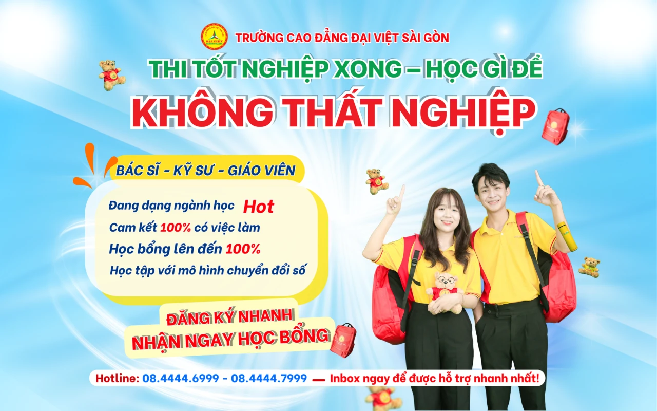 Tốt Nghiệp Xong – Học Gì Để Có Việc Làm Ngay? | Trường Cao Đẳng Đại Việt Sài Gòn
