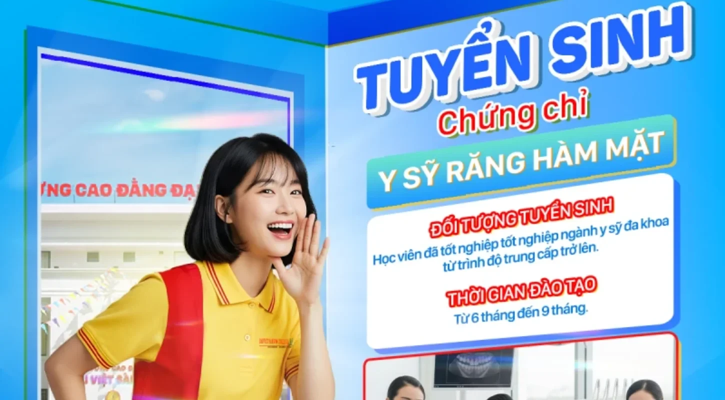 TUYỂN SINH CHỨNG CHỈ Y SĨ RĂNG - HÀM - MẶT MỞ RỘNG CƠ HỘI - NÂNG TẦM SỰ NGHIỆP NHA KHOA