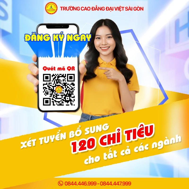 XÉT TUYỂN BỔ SUNG 120 CHỈ TIÊU
