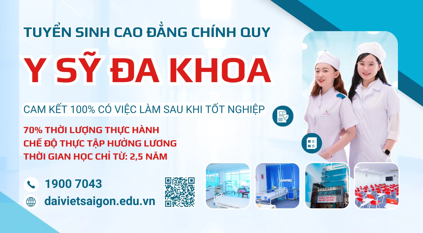 Xét Tuyển Học Bạ Ngành Y Sỹ Đa Khoa | Trường Cao Đẳng Đại Việt Sài Gòn