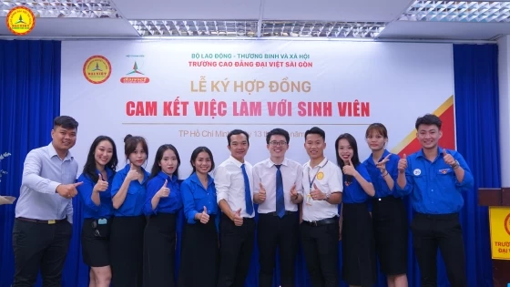 Trường Cao đẳng Đại Việt Sài Gòn cam kết 100% sinh viên ra trường có việc làm đúng chuyên ngành