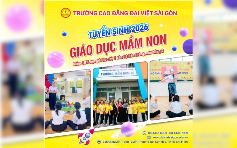 TUYỂN SINH NGÀNH GIÁO DỤC MẦM NON NĂM 2026