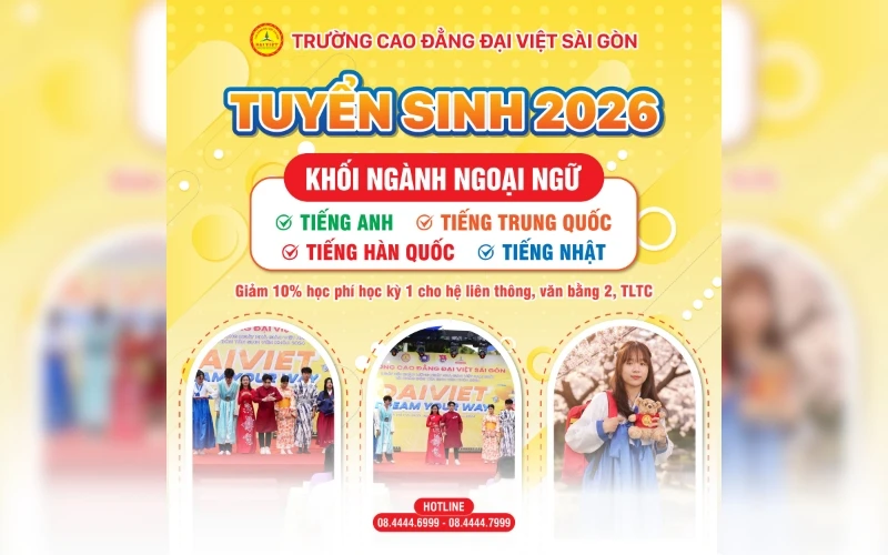 TUYỂN SINH NGÀNH NGOẠI NGỮ NĂM 2026