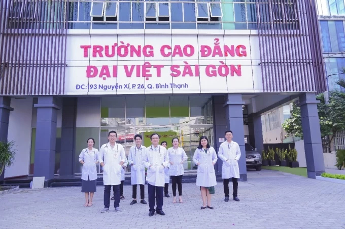 Trụ sở trường Cao đẳng Đại Việt Sài Gòn tại TP HCM. Ảnh: Trường Cao đẳng Đại Việt Sài Gòn