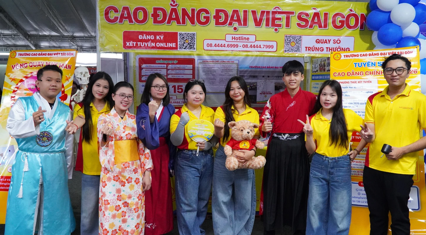 Đại Việt Sài Gòn đồng hành tại Ngày hội Lựa chọn nguyện vọng xét tuyển Đại học - Cao đẳng 2026 | Trường Cao Đẳng Đại Việt Sài Gòn