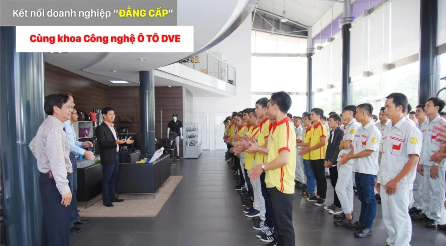 KẾT NỐI DOANH NGHIỆP ĐẲNG CẤP CÙNG SINH VIÊN CÔNG NGHỆ Ô TÔ DVE | Trường Cao Đẳng Đại Việt Sài Gòn