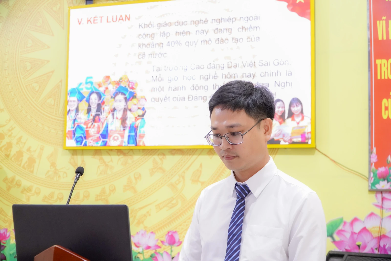 CHI BỘ TRƯỜNG CAO ĐẲNG ĐẠI VIỆT SÀI GÒN ĐẠT GIẢI TẠI HỘI THI BÁO CÁO VIÊN GIỎI NĂM 2026