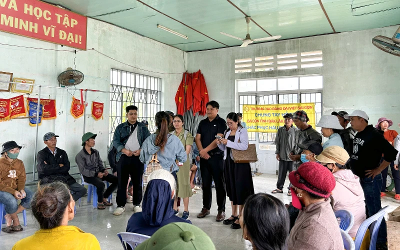 HÀNH TRÌNH YÊU THƯƠNG TẠI XÃ HÒA XUÂN – NƠI TRAO GỬI NIỀM TIN GIỮA BÃO LŨ