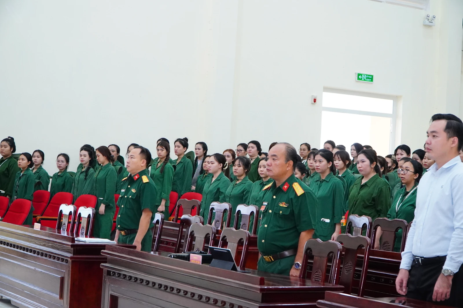 LỄ KHAI GIẢNG MÔN HỌC GIÁO DỤC QUỐC PHÒNG VÀ AN NINH