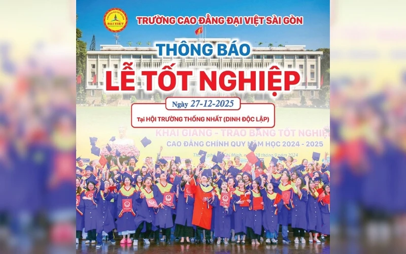 LỄ TỐT NGHIỆP TÂN KHOA – CAO ĐẲNG ĐẠI VIỆT SÀI GÒN 2025