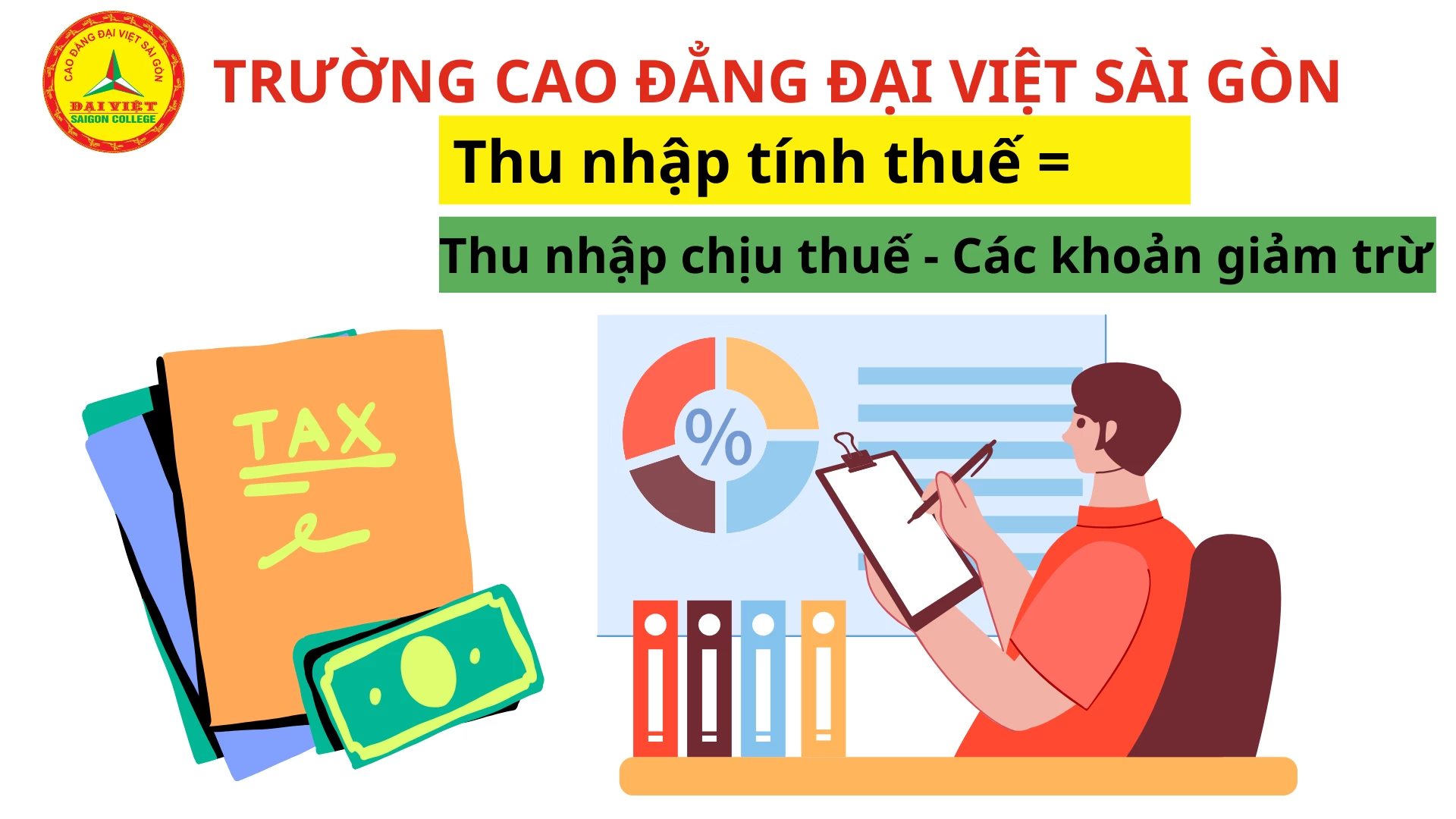 Công thức tính thu nhập chịu thuế.