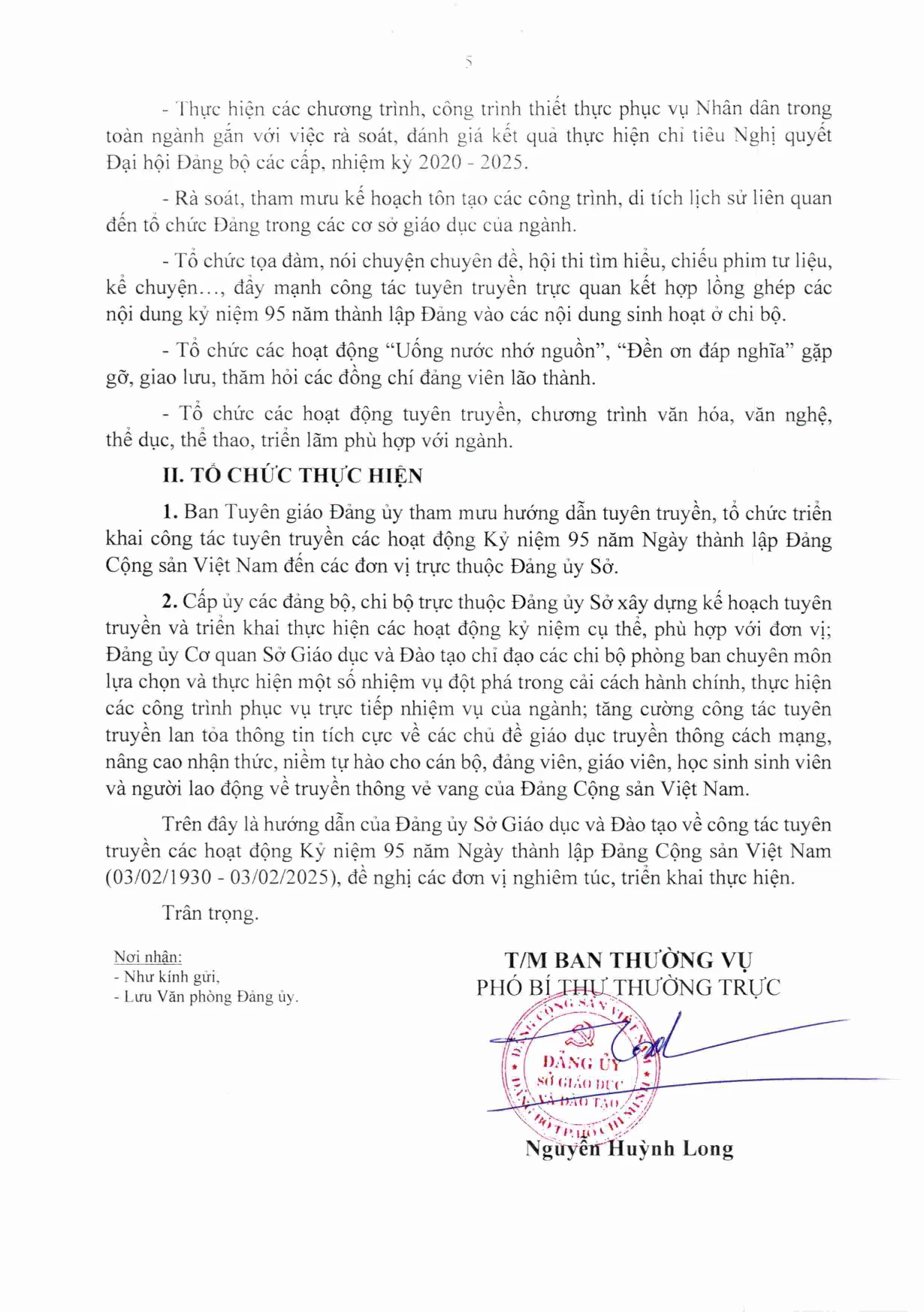 Về tuyên truyền các hoạt động kỷ niệm 95 năm Ngày thành lập Đảng Cộng sản Việt Nam (03/02/1930 - 03/02/2025)