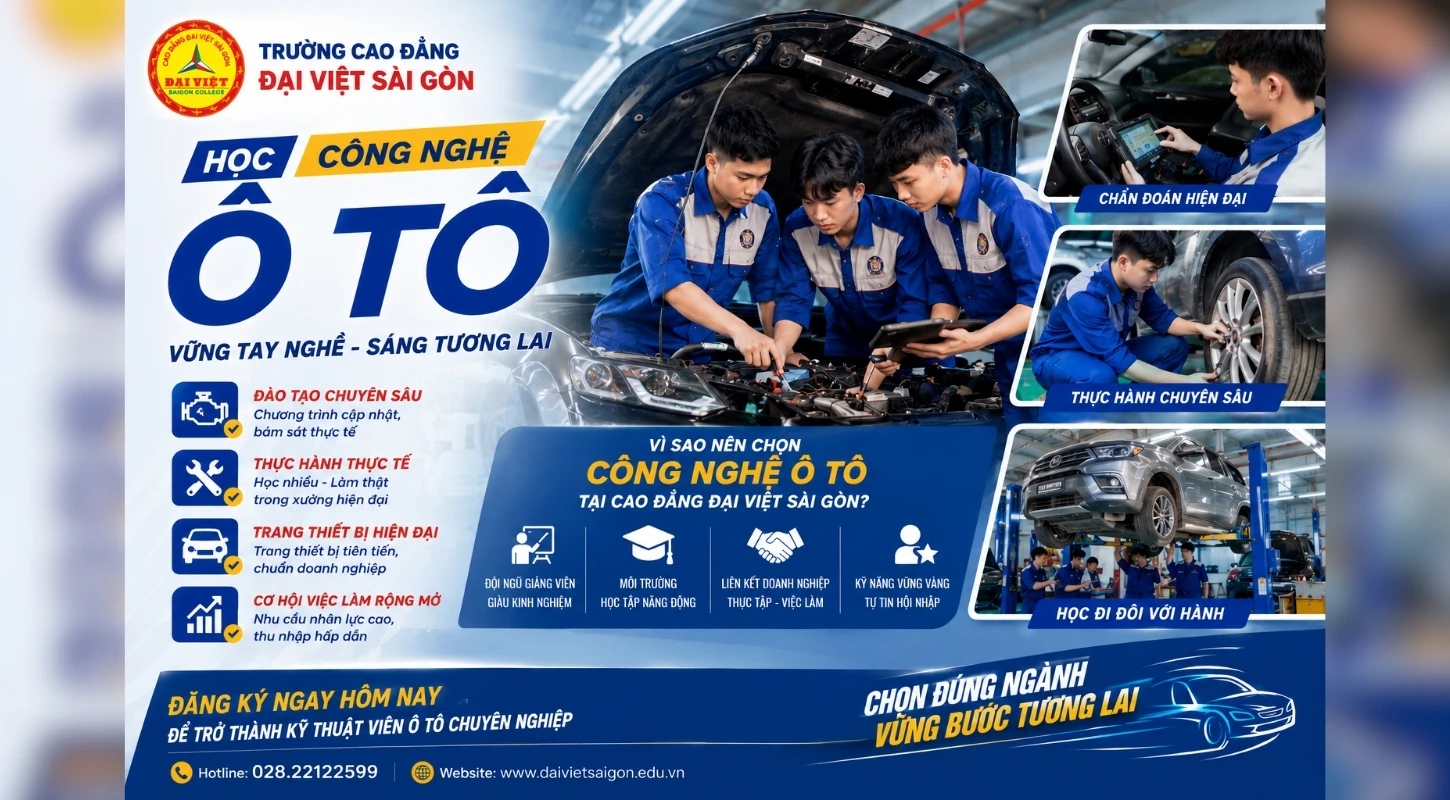 CHỌN ĐÚNG NGÀNH - VỮNG BƯỚC TƯƠNG LAI | Trường Cao Đẳng Đại Việt Sài Gòn