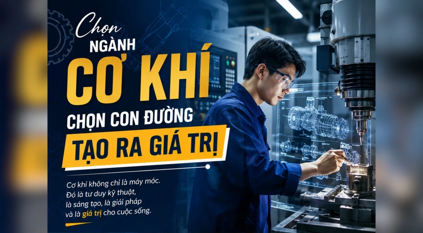 CHỌN NGÀNH CÔNG NGHỆ KỸ THUẬT CƠ KHÍ CHỌN CON ĐƯỜNG TẠO RA GIÁ TRỊ | Trường Cao Đẳng Đại Việt Sài Gòn
