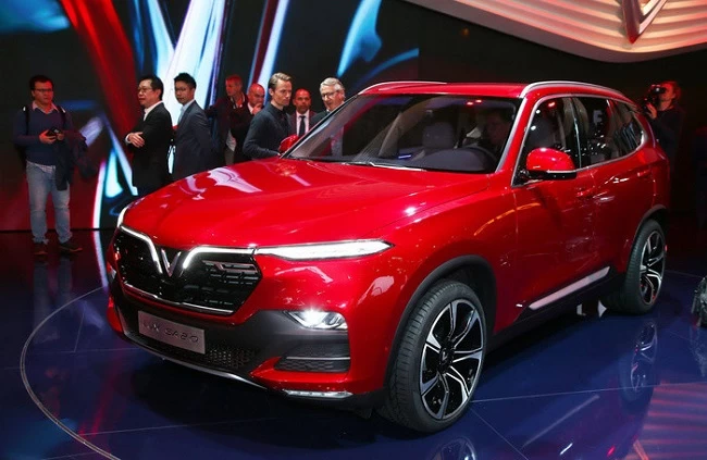 Xe Vinfast triển lãm tại Paris Motor Show