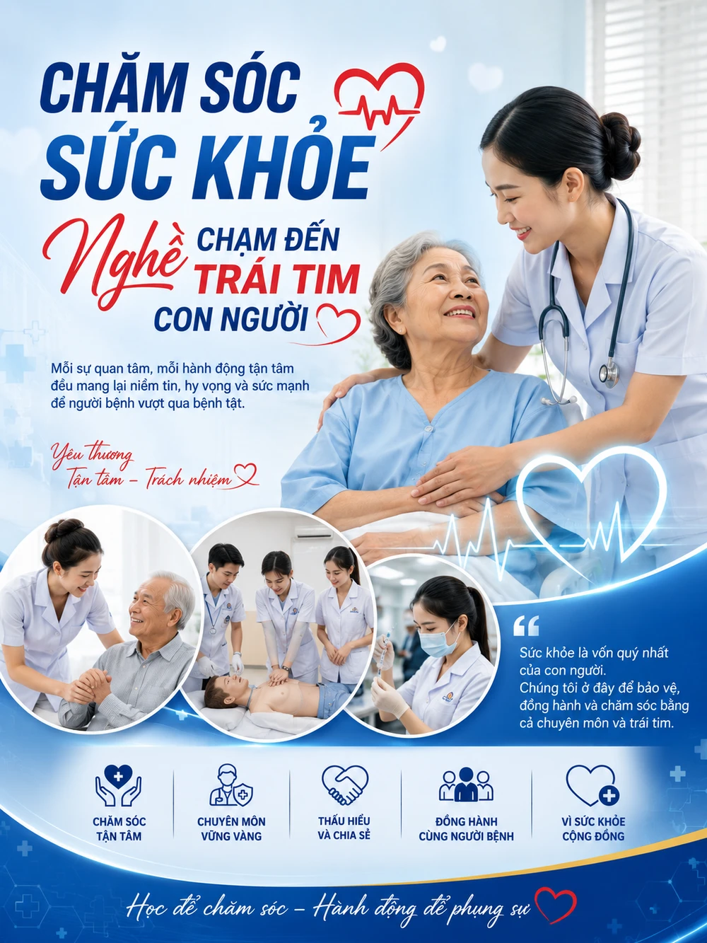 Chăm Sóc Sức Khỏe – Nghề Chạm Đến Trái Tim Con Người | Trường Cao Đẳng Đại Việt Sài Gòn