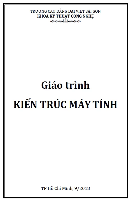 Giáo Trình Kiến Trúc Máy Tính