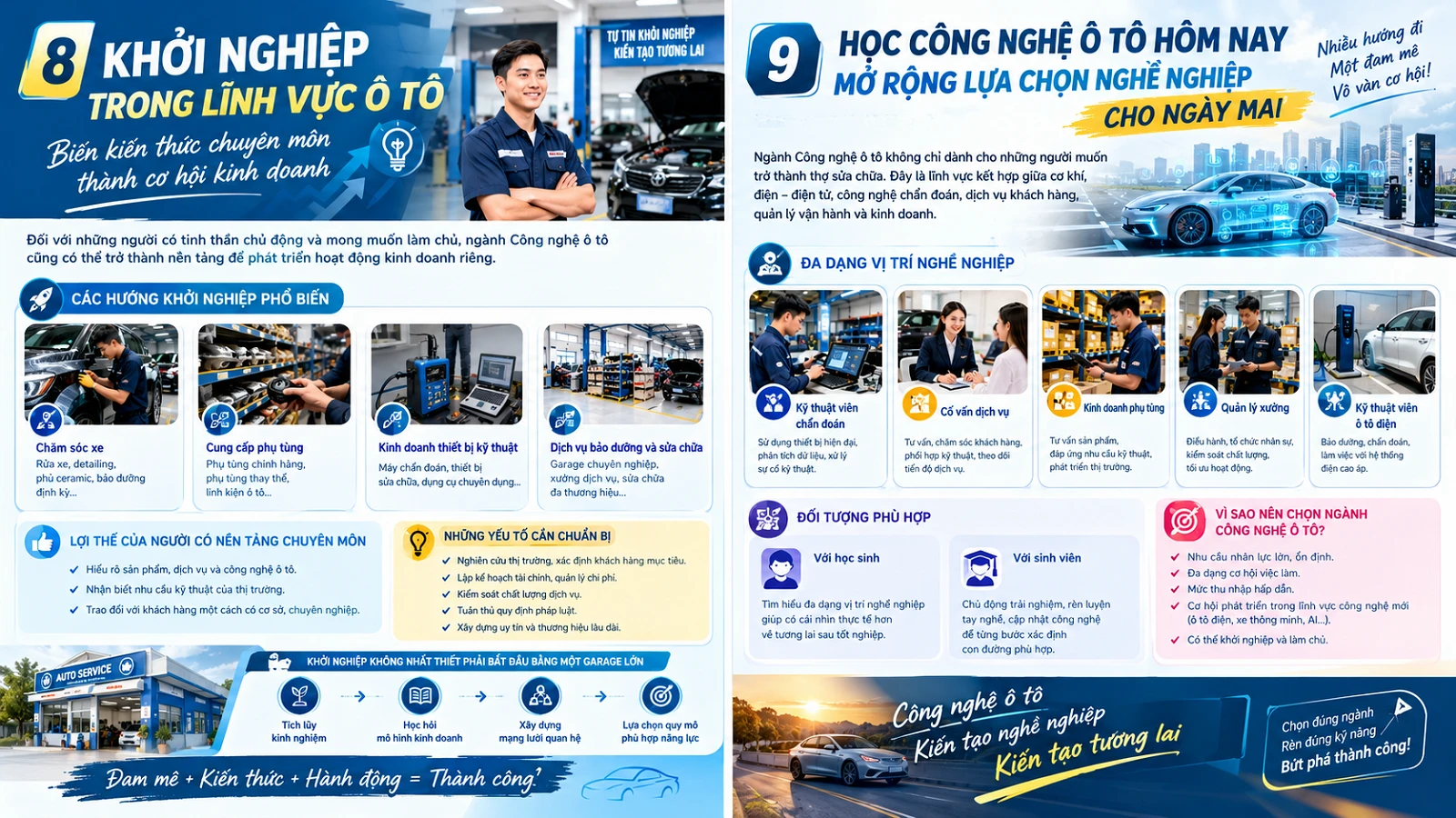 KHÔNG CHỈ SỬA XE: NHỮNG HƯỚNG PHÁT TRIỂN NGHỀ NGHIỆP ÍT NGƯỜI BIẾT TRONG NGÀNH CÔNG NGHỆ Ô TÔ