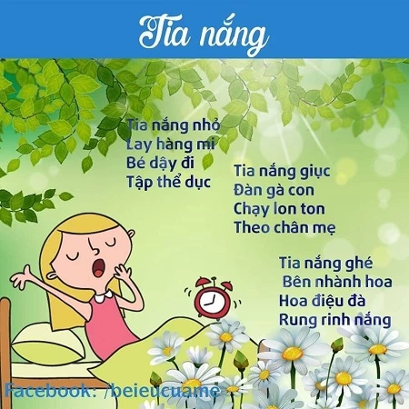MỘT SỐ BÀI THƠ PHÁT TRIỂN NGÔN NGỮ CHO TRẺ