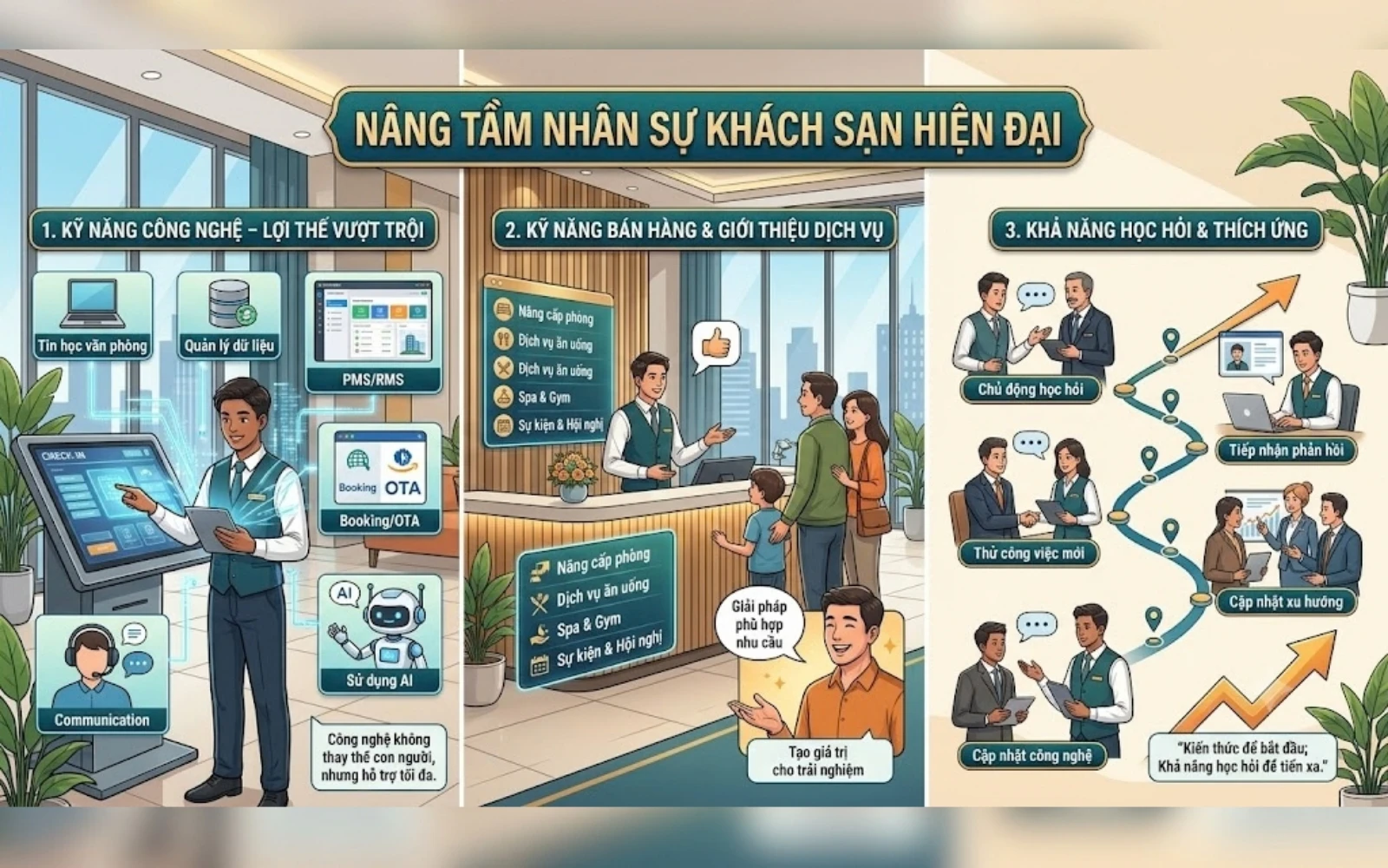 NHỮNG KỸ NĂNG GIÚP SINH VIÊN QUẢN TRỊ KHÁCH SẠN NỔI BẬT KHI XIN VIỆC