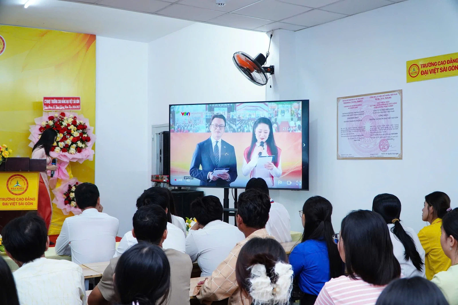 TRƯỜNG CAO ĐẲNG ĐẠI VIỆT SÀI GÒN TỔ CHỨC LỄ KHAI GIẢNG – KHỞI ĐẦU HÀNH TRÌNH MỚI, KIẾN TẠO TƯƠNG LAI