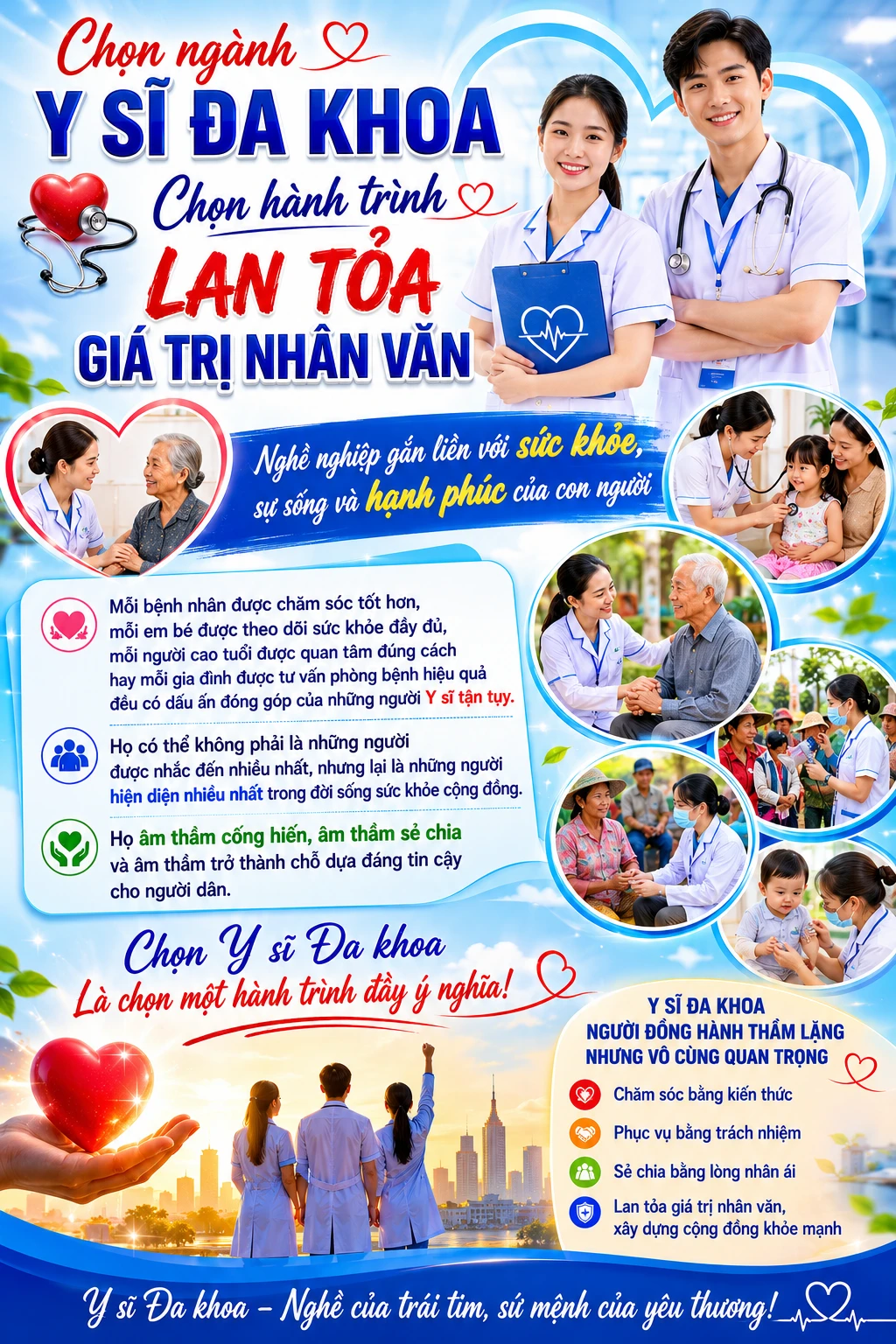 Y SĨ ĐA KHOA - NGƯỜI ĐỒNG HÀNH THẦM LẶNG TRONG HÀNH TRÌNH CHĂM SÓC SỨC KHỎE CỘNG ĐỒNG