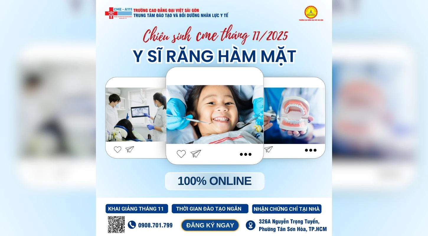 THÔNG BÁO TUYỂN SINH KHOÁ Y SĨ RĂNG HÀM MẶT | Trường Cao Đẳng Đại Việt Sài Gòn