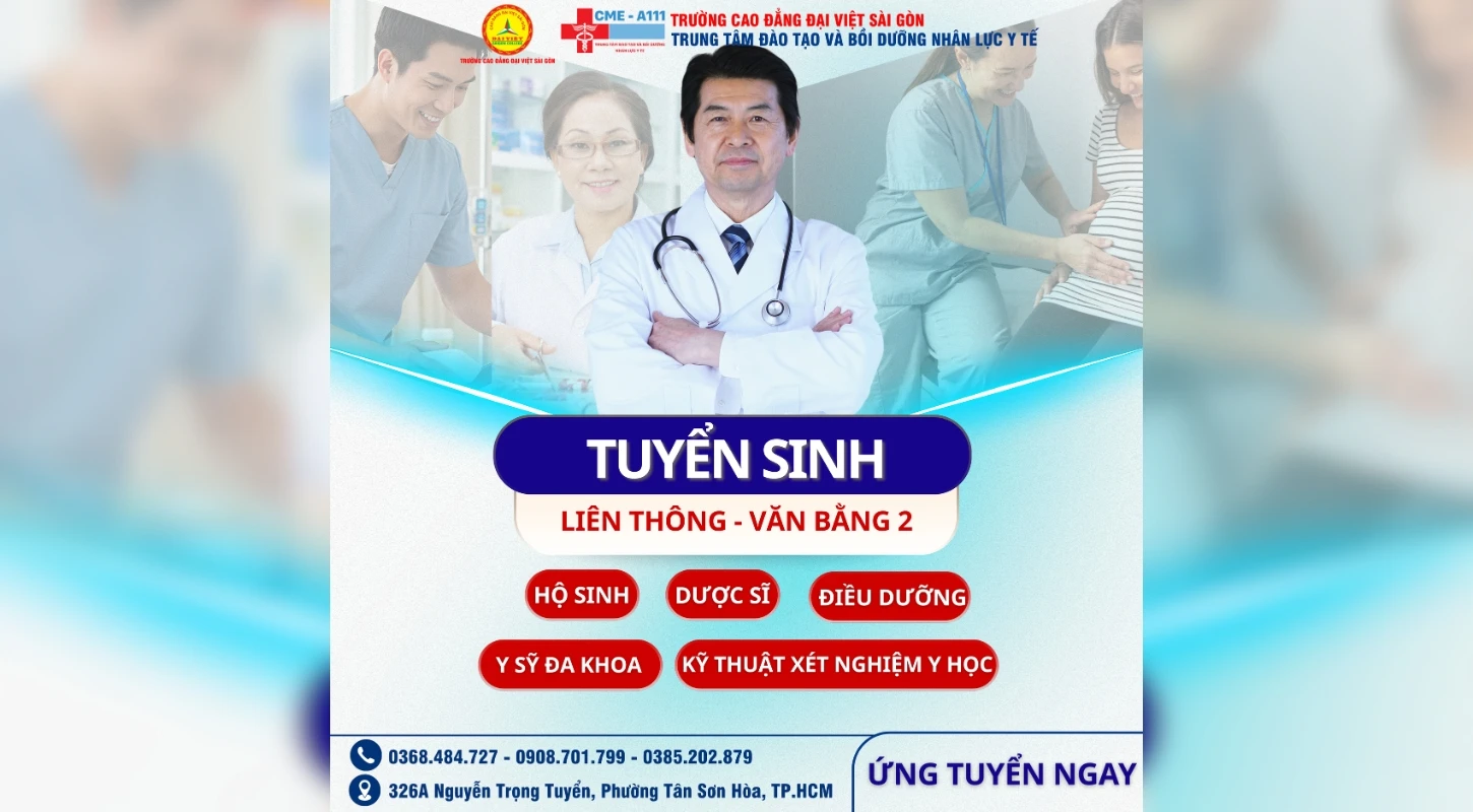 THÔNG BÁO TUYỂN SINH LIÊN THÔNG VÀ VĂN BẰNG 2 KHỐI NGÀNH Y - DƯỢC