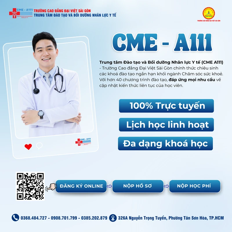 THÔNG BÁO TUYỂN SINH CÁC KHOÁ ĐÀO TẠO NGẮN HẠN CME THÁNG 11/2025