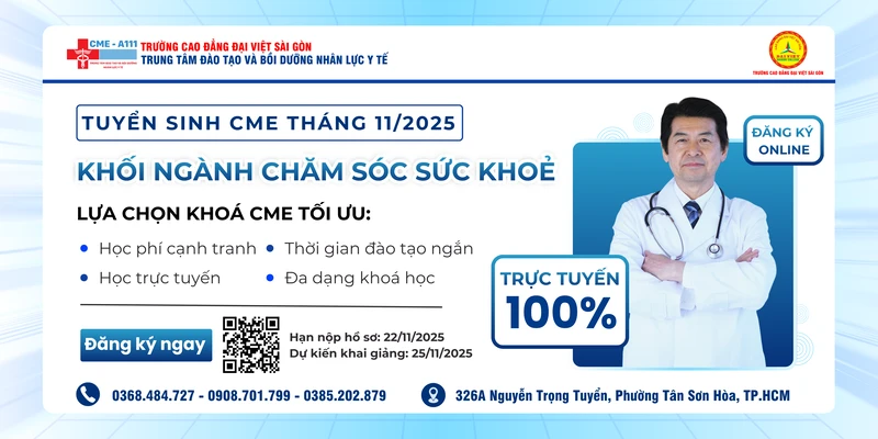THÔNG BÁO TUYỂN SINH CÁC KHOÁ ĐÀO TẠO NGẮN HẠN CME THÁNG 11/2025