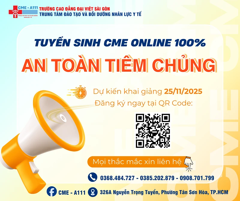 THÔNG BÁO TUYỂN SINH KHOÁ AN TOÀN TIÊM CHỦNG