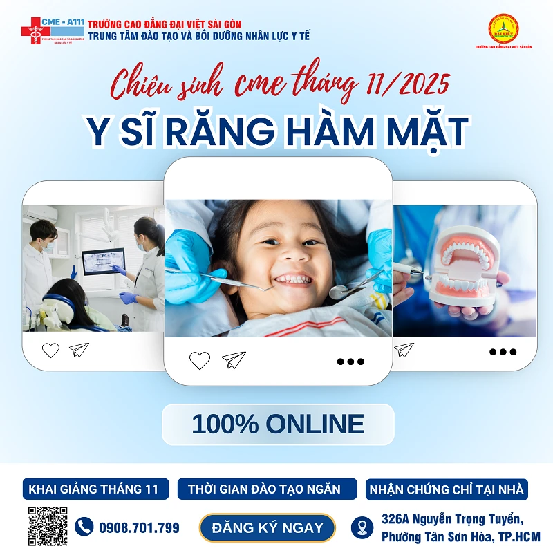 THÔNG BÁO TUYỂN SINH KHOÁ Y SĨ RĂNG HÀM MẶT